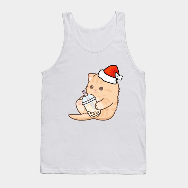 Baby Kitten Loves Boba For Christmas! Tank Top by SirBobalot